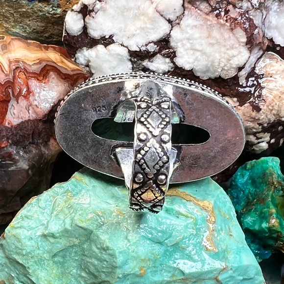 Malachite size 6.5 ring (Z-6) - Picture 4 of 9